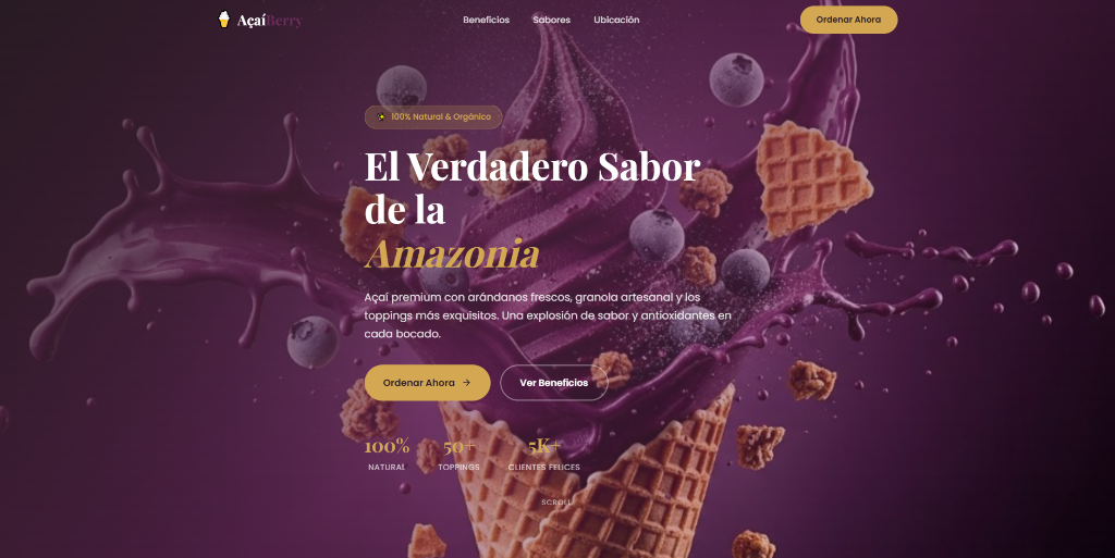 Açaí Landing Page